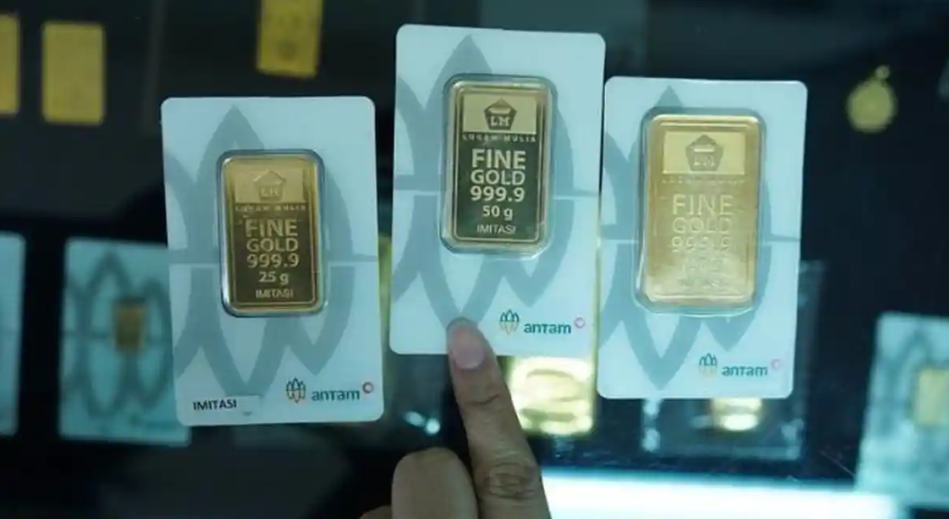 Harga emas Antam Naik Lagi